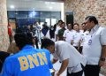 Staf Dinas Kominfotik Provinsi Lampung Ikuti Kegiatan Pembinaan Bahaya Narkoba dan Laksanakan Tes Urine