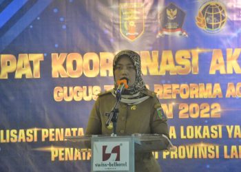 Wagub Chusnunia Chalim Buka Rakor Akhir Gugus Tugas Reforma Agraria Provinsi Lampung